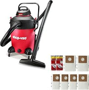 Shop-Vac 14 Gallon 6.5-Peak HP Wet/Dry Vacuum+90663 Disposable Filter Bags