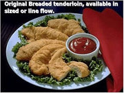 Brakebush Original Select Breaded Sized Chicken Breast Tenderloin, 10 Pound -- 1 each.