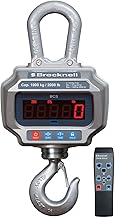 Brecknell BCS Electronic Crane Scale, 6000 lb Capacity, LED Display, Dual Power, Includes Hook & Shackle, Remote Control, Auto-Off, Aluminum Die-Cast