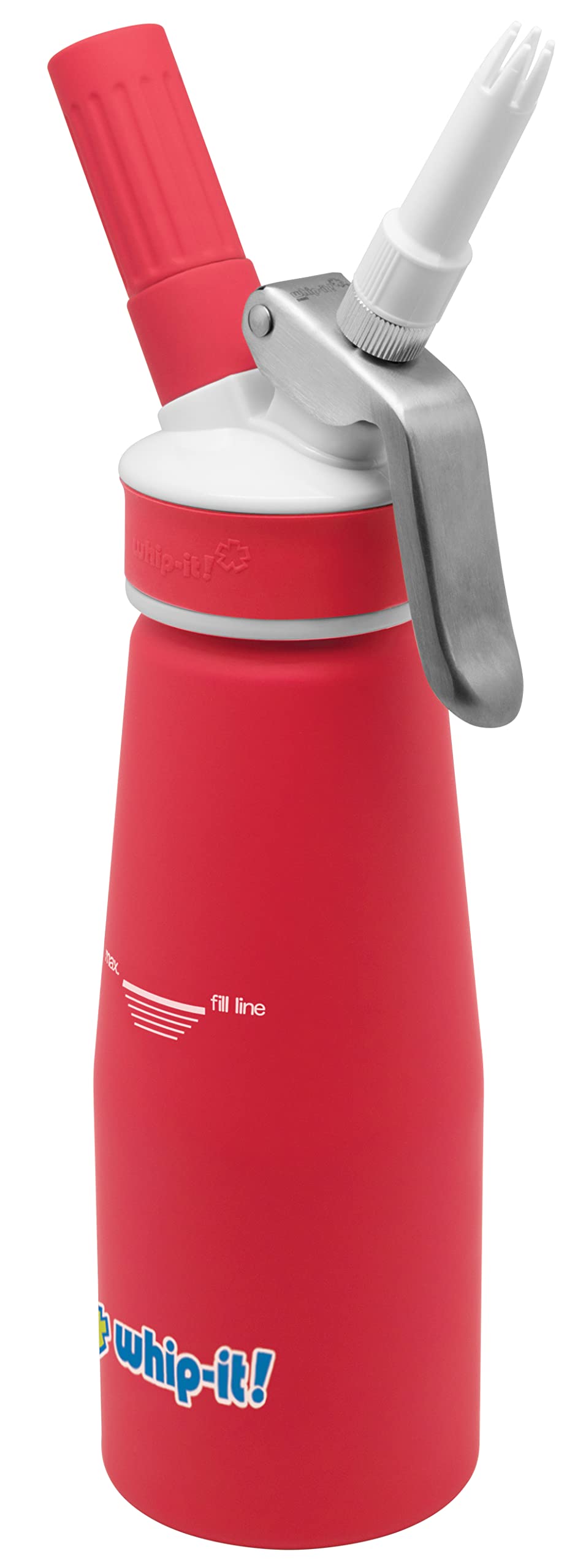 1/2 L Accent by Whip-It! – 1/2 Liter, Rubber, Red, Model COMINHKPR115213