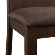 Polyester Upholstered Dining Chairs Set of by Furnifact – Upholstered, Brown, Pack of 2