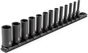 TEKTON 1/4 Inch Drive Impact Socket Set, 13-Piece | SID90101