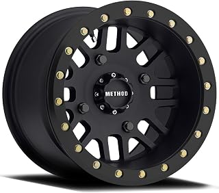 Method 406 Beadlock Matte Black ATV/UTV Wheel 15x8 4/137 (4+4) [MR40658047544B]