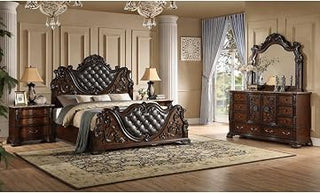 Santa Monica Cherry Brown 4-Piece Bedroom Set, Queen
