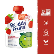 Buddy Fruits Strawberry / 3.2 Ounce (Pack of 12) / 1 Gummy Candy