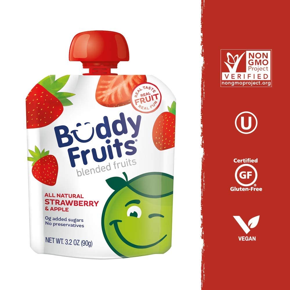 Buddy Fruits Fruit Variety Pack / 3.2 Ounce (Pack of 24) / 1 Fruit Cups