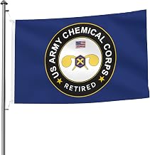 US Chemical Corps Retired Premium 5x8ft Double-Sided Flags with 2 Brass Grommets - All Weathe
