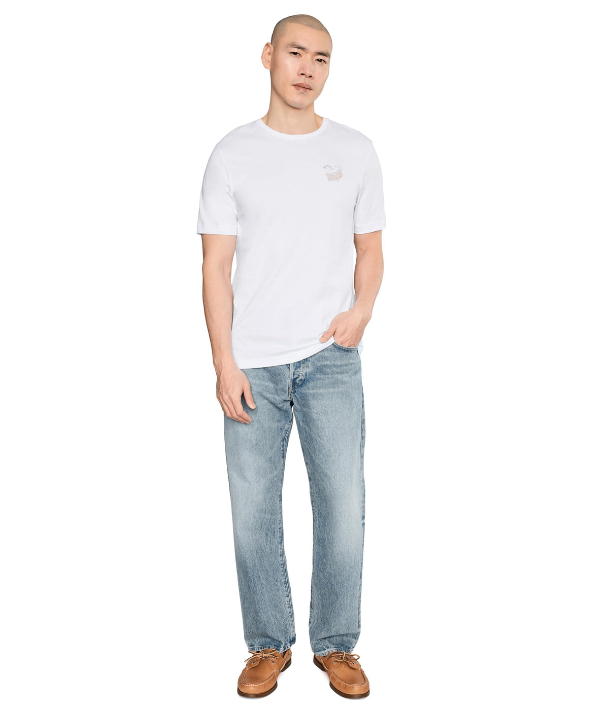 Men's Founding Member Tee by TravisMathew – Small, Cotton, White, Model A46214