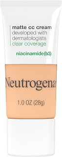 Neutrogena Clear Coverage Flawless Matte CC Cream, Porcelain, 1 oz