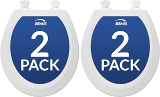 Bemis 500EC 000 Toilet Seat, 4-Pack Round, White