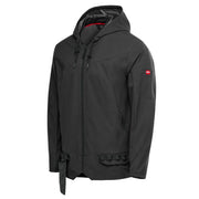 Men’s Performance Hooded Windbreaker Jacket with ToolShift Pocket by Red Kap – Polyester, Obsidian, Model S5WJBD RG M