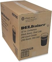 Newspring Pactiv YSD2532B 32 Ounce Microwavable Food Container with Lid | 240/Case