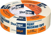 Shurtape 2-Rolls of 1.41” x 60 yds 102803 CP 66 Contractor Grade, High Adhesion Masking Tape, Single Wrap