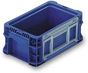 Solid Straight WALL Storage Container, 12 in L X 7-13/32 in W X 5 in H, Gray