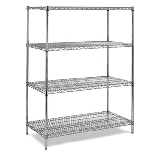 14" x 60" Green Epoxy Wire Shelving Kit by Centaur – 4, Model Centaur 14X60 Green Shelving Kit