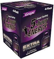 5 Hour Energy Extra Strength Grape Shots, 7.72 Fluid Ounce -- 12 per case.