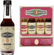 Scrappy's Bitters Set – Aromatic (5 oz) & The Essentials Gift Set (Orange, Aromatic, Chocolate, Firewater, 4 x 0.5 oz) – Organic Ingredients, No Extracts, Artificial Flavors, Chemicals or Dyes – Handc