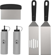 Coleman Flat Top 5-Piece BBQ Griddle Tool Kit, Stainless Steel