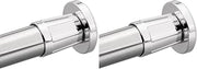 Moen 52-F Commercial Donner Adjustable Shower Rod Flange Set, Small, Chrome (Pack of 2)