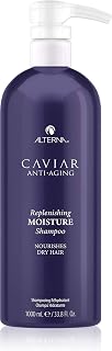 Alterna CAVIAR Anti-Aging Replenishing Moisture Shampoo | For Dry, Brittle Hair | Protects, Restores & Hydrates | Sulfate Free