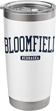 Bloomfield Nebraska NE College University Style Blue Stainless Steel Insulated Tumbler