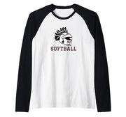 Curtis High School Warriors Softball Raglan Baseball Tee by Curtis High School, Staten Island, NY 10301 – Black, Model WZ0AV3JE363