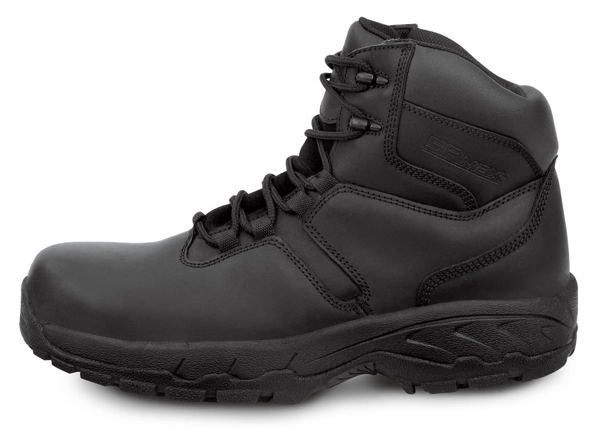 Mens, Black Denali MaxTRAX Composite Toe Waterproof SRO Boot by SR Max – 9.5 X-Wide, Black