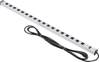 Global Industrial 48" 18 Outlet Aluminum Power Strip with 15-ft Cord ETL/cETL