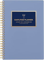 AT-A-GLANCE 2025 Planner, Simplified by Emily Ley, Weekly & Monthly, 5-1/2" x 8-1/2", Small, French Blue (EL36-200-25)