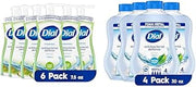 Dial Antibacterial Foaming Hand Wash Fresh Pear Pack of 6 with Spring Water Foaming Hand Wash Refill Pack of 4