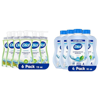 Antibacterial Foaming Hand Wash Fresh Pear Pack of 6 with Spring Water Foaming Hand Wash Refill Pack of by Dial – Pack of 6