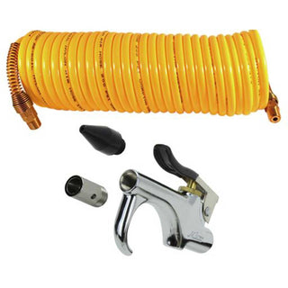 Coiled Hose Blow Gun KIT by Milton – 18"L x 12"W x 8"H, Diecast Zinc, Model MK1669G