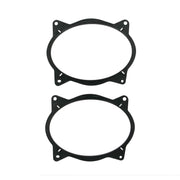 Electronics - Toyota Speaker Adapter 2012-2019 - 6x9 inch rear () Metra Speaker Adaptors – Black, Model 82-8154
