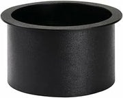 DISPENSE-RITE TTC-4BT Drop-in Trash Chute, Large Size, Durable Black Polystyrene, 10-1/4" Diameter Cut-Out, Smooth Edge Open-Bottom Design, 11-1/4" Dia x 6-1/8" L, Countertop Installation