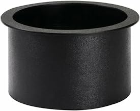 DISPENSE-RITE TTC-4BT Drop-in Trash Chute, Large Size, Durable Black Polystyrene, 10-1/4" Diameter Cut-Out, Smooth Edge Open-Bottom Design, 11-1/4" Dia x 6-1/8" L, Countertop Installation