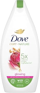 Unilever Dove Care By Nature Glowing Shower Gel Glowing with Lotus Flower Extract & Rice Water Body Wash 400ml (13.5 fl oz)