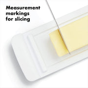 OXO Butter Dish with Lid, Plastic, White and Clear