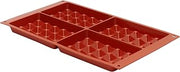 Silikomart Waffle Mould, 130 x 81mm, Terracotta