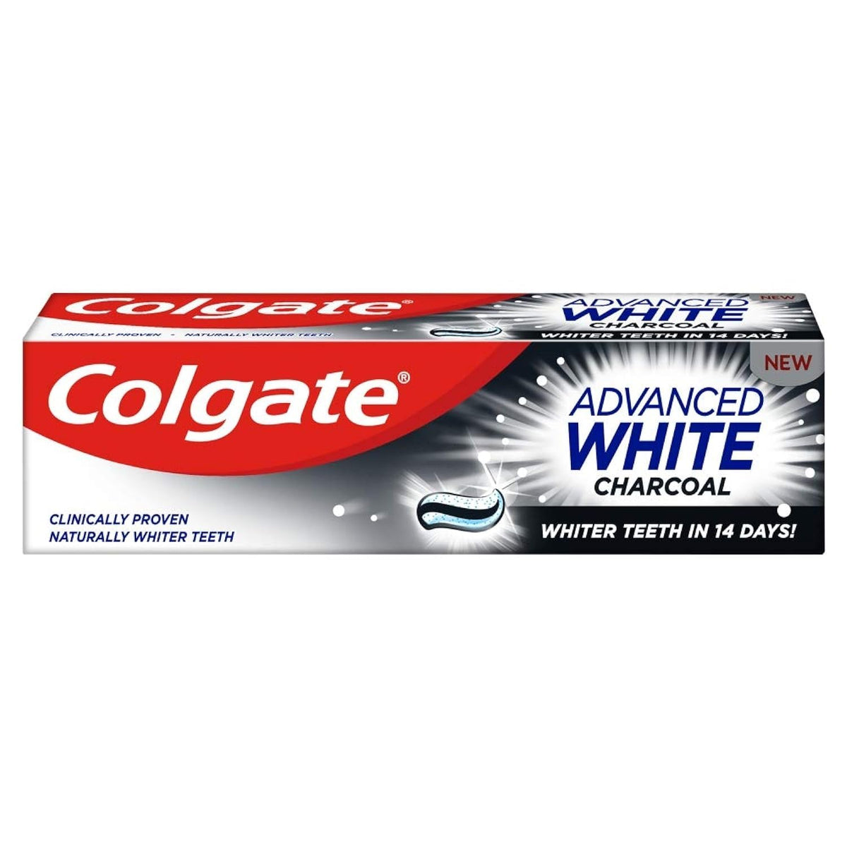 Advanced White Charcoal White Toothpaste 75ml by Colgate – 75 ml (Pack of 1), White, Model COL57