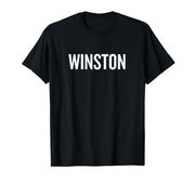 Winston T-Shirt by WINSTON Name Text Desings – Black, Model YKF6QK6FZN0
