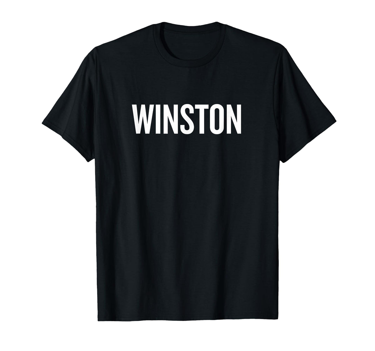 Winston T-Shirt by WINSTON Name Text Desings – Black, Model YKF6QK6FZN0