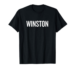 Winston T-Shirt by WINSTON Name Text Desings – Black, Model YKF6QK6FZN0