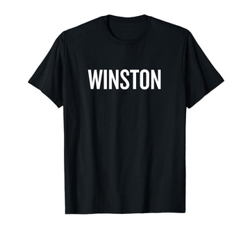 Winston T-Shirt by WINSTON Name Text Desings – Black, Model YKF6QK6FZN0