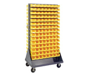 QUANTUM STORAGE SYSTEMS Yellow / 7-3/8" x 4-1/8" x 3" (Bin Size) / 1 Standing Shelf Units