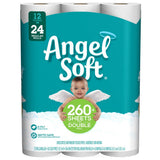 Toilet Paper Bath Tissue by Angel Soft – 12 Count (Pack of 1), Paper, White, Pack of 12, Model 77377