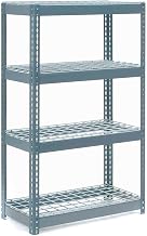 Global Industrial Extra Heavy Duty Shelving 36" W x 24" D x 72" H with 4 Shelves, Wire Deck, Gry