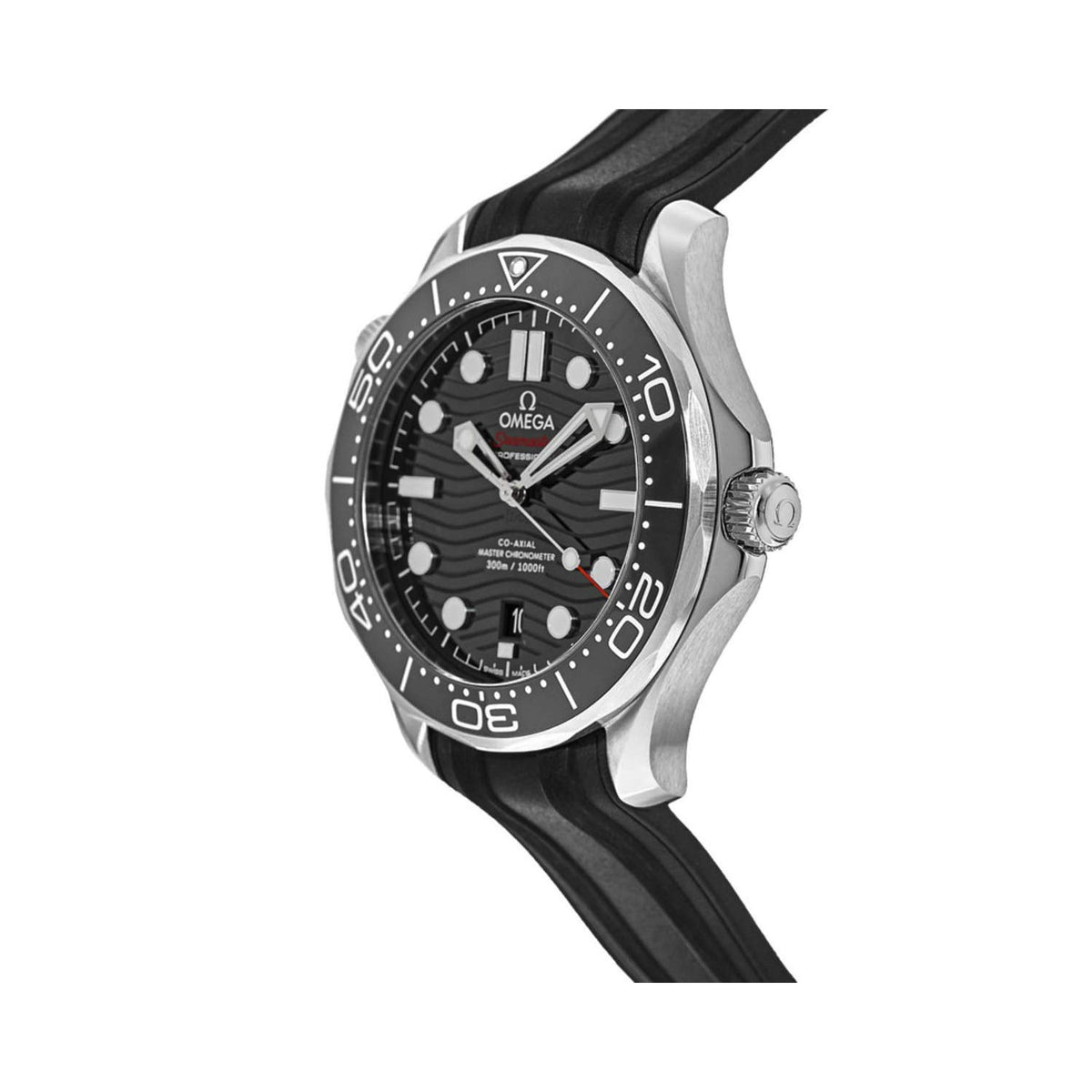 Seamaster Automatic Black Dial Men's Watch by Omega – Silver, Model 210.32.42.20.01.001