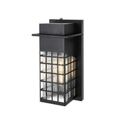 Palmer One Light Outdoor Wall Sconce Black by Lighting Design – Iron, Black