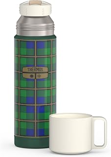 THERMOS 16 oz. Stainless Steel Beverage Bottle - Green Plaid