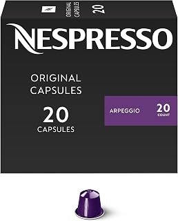 Nespresso Original, Arpeggio, Dark Roast, 20-Count Espresso Coffee Pods